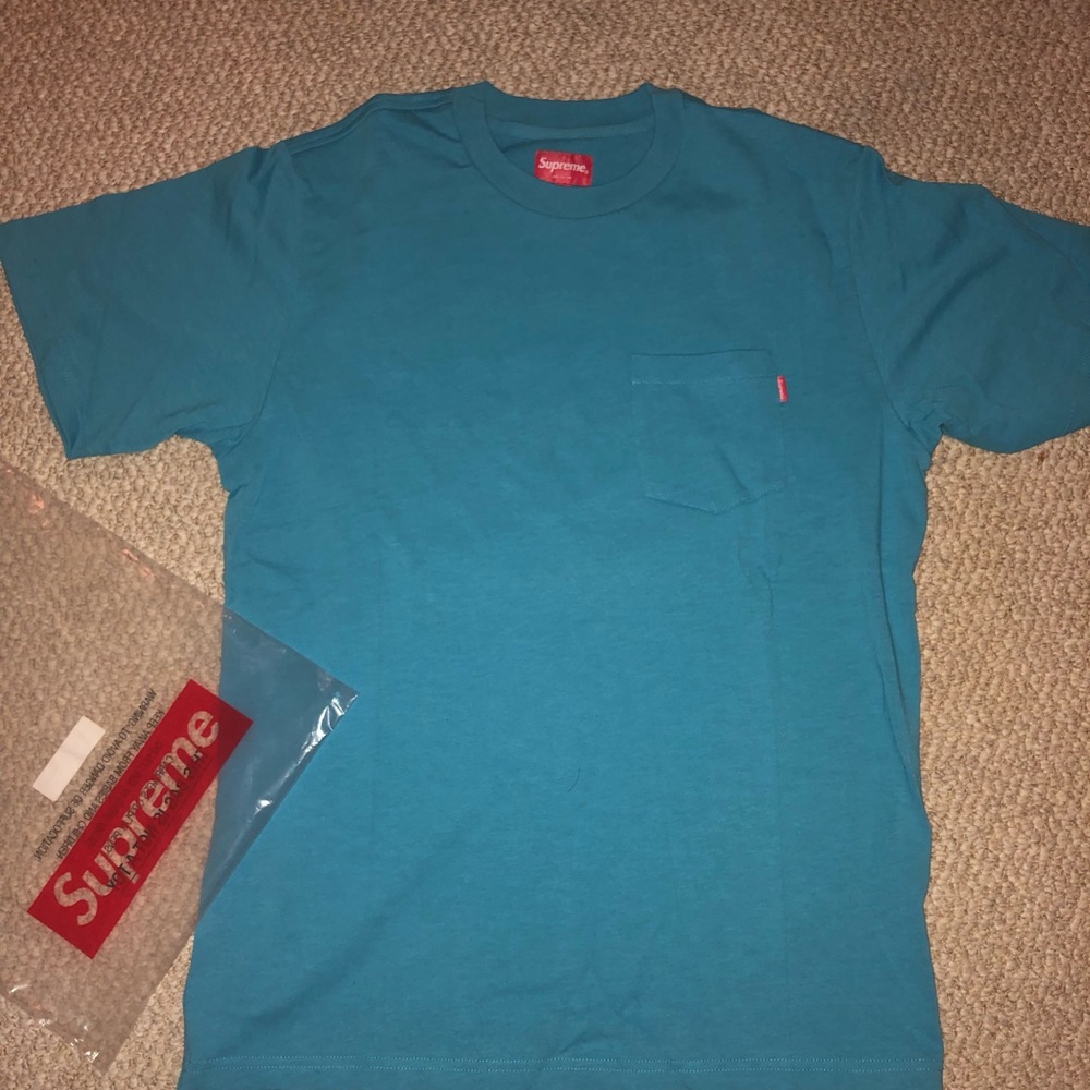 Supreme Blue Tee Size M